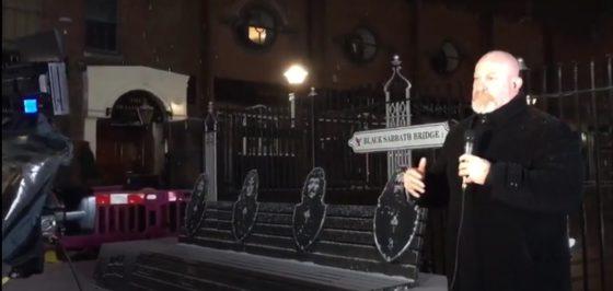 TV report of Birmingham, Westside and Black Sabbath’s bench watched by millions in South America