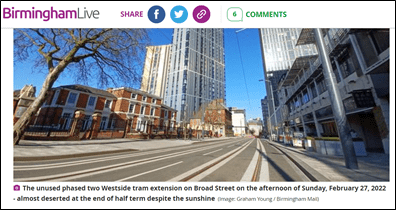 ‘What’s going on?’ Westside BID reacts to news that tram extension won’t be ready for Easter
