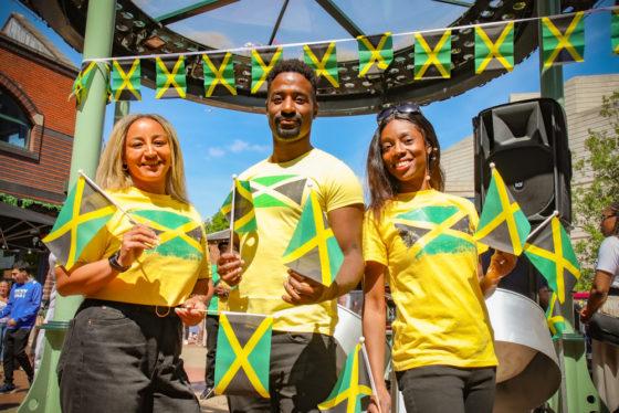 Musicians attract crowds to help celebrate Jamaica’s 60th independence day in Brindleyplace