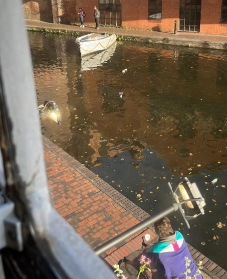 Westside warden rescues ‘escaped’ GoBoat from Brindleyplace canals