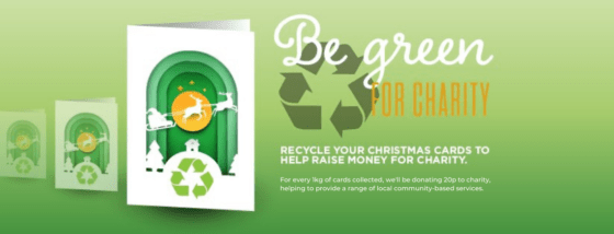 Recycle your Christmas cards at Broadway Plaza for charity