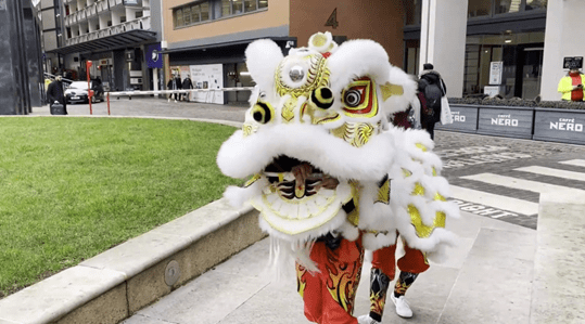 Video: watch lion dancers celebrate Chinese New Year across Westside