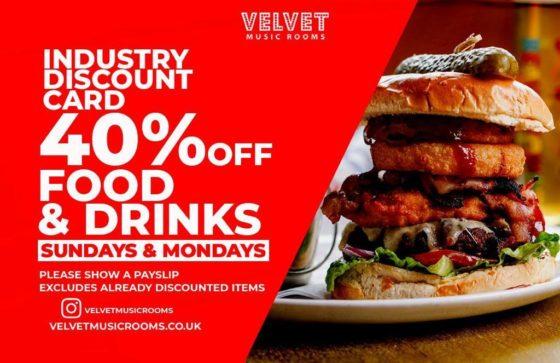 Velvet offers 40% discount to entertainment sector workers on Sundays and Mondays