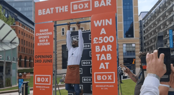 COMPETITION: see who managed to hang on to the BOX bar the longest to win £500 bar tab