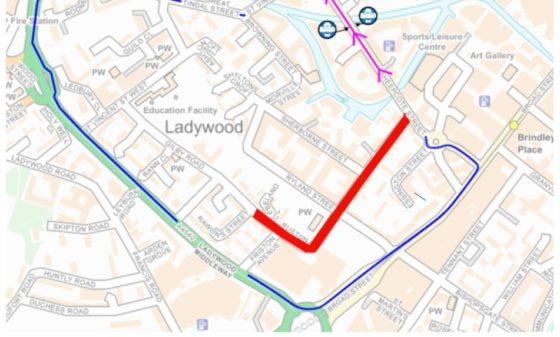 Major road works on Grosvenor Street West for five weeks from the end of July