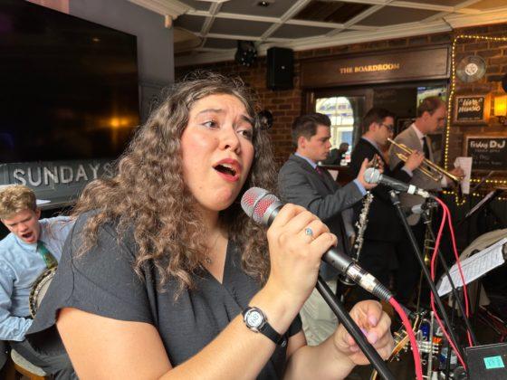 VIDEO: teetotallers from Utah bring jazz joy to The Brasshouse pub on Westside