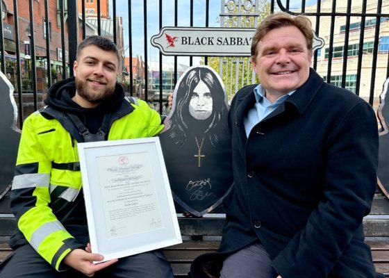 Westside warden receives Royal Humane Society award after helping stab victims