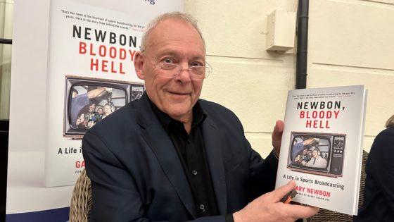 Westside ‘Star’ Gary Newbon cracks up at book launch – thanks to Jasper!