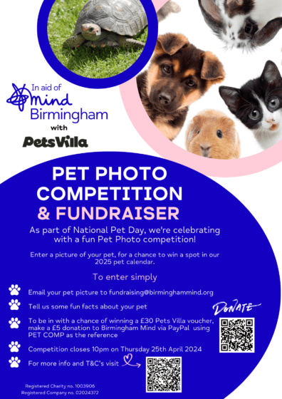 Submit snaps of your cherished pet to charity’s calendar competition