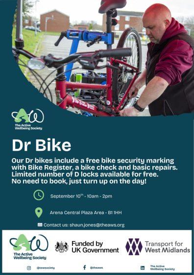 Free Dr Bike Event at Arena Central – Keep Your Bike Safe and Roadworthy 