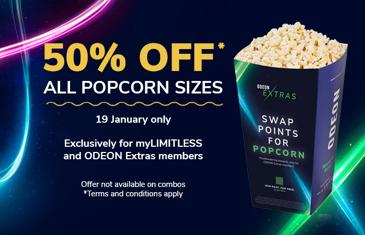 ODEON Marks National Popcorn Day With Half-Price Treats for Members 