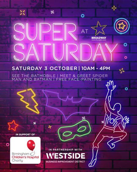 Super Saturday to bring superhero family fun to Broadway Plaza.